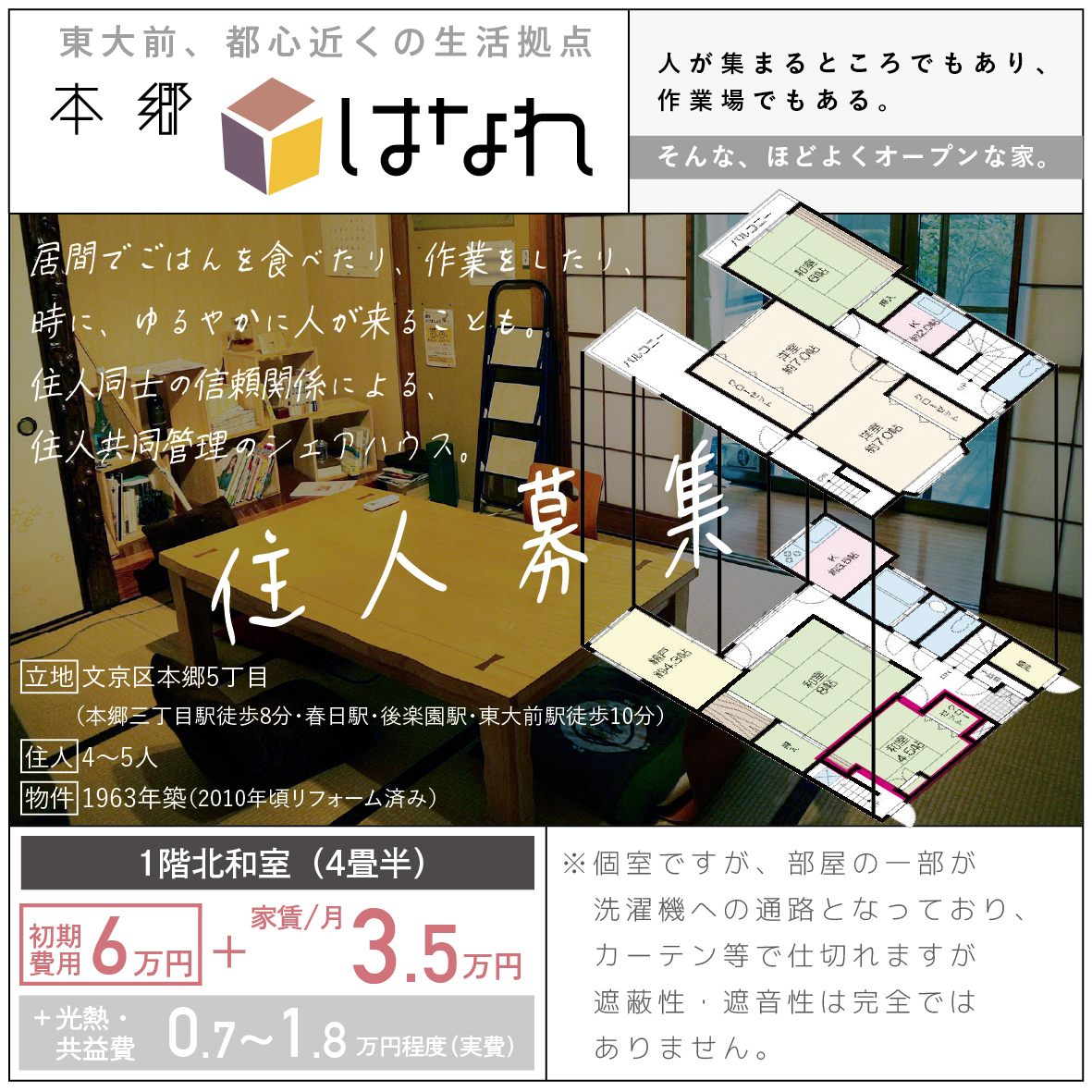東大の門前町、都心至近の静かな生活。【本郷はなれ】 - 6枚目